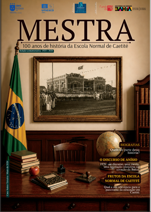 Capa da Revista Edição Comemorativa 100 anos — Casa Anísio Teixeira